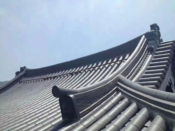 寺廟筒瓦效果圖展示